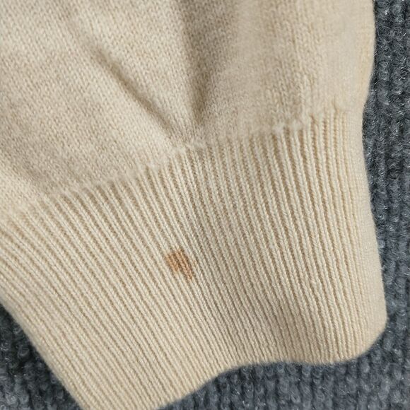 Wolf & Dessauer Men's Sweater Tan M High Neck Pullover Long Sleeve Knit Comfort - Picture 7 of 13